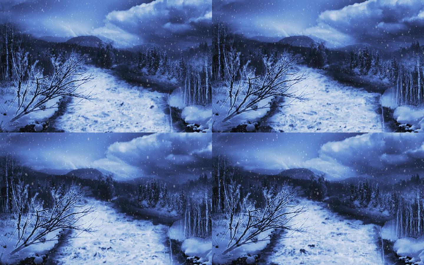 雪山 河流 历史 乌云密布