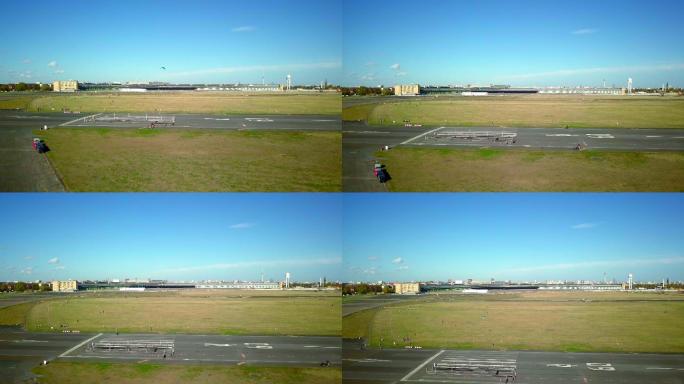 坦佩尔霍夫机场公园的空中视频