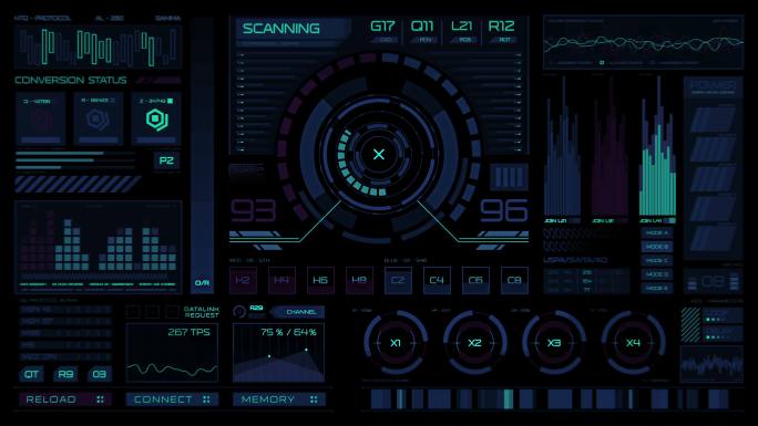 未来界面| HUD |数字屏幕