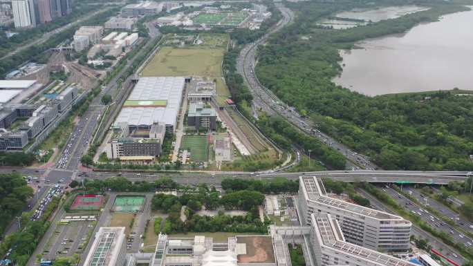 4K航拍  医改样本：香港大学深圳医院