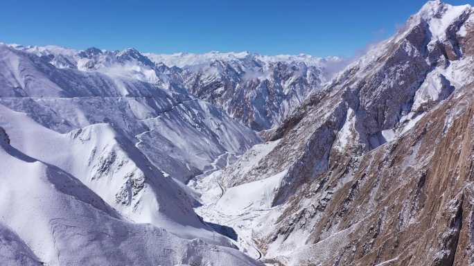 喀喇昆仑雪山航拍视频