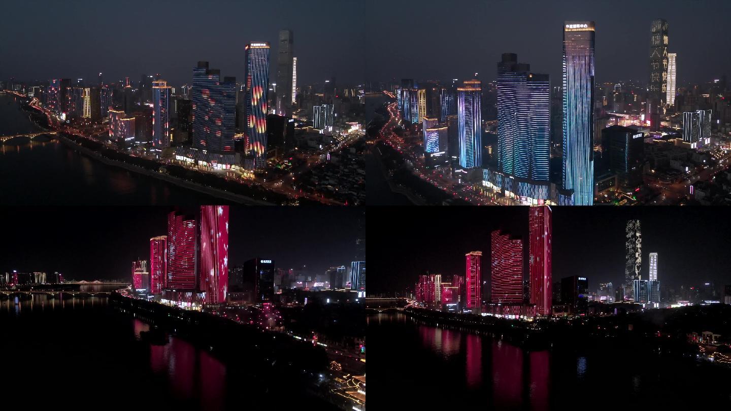 长沙华远国际中心-情人节新年夜景