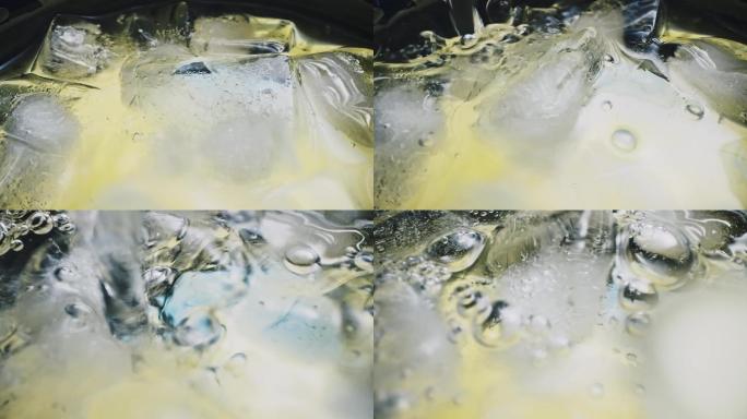 柠檬水加冰块冰水