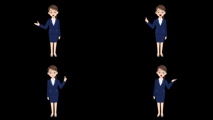 mg人物 卡通人物 女教师 老师 解说