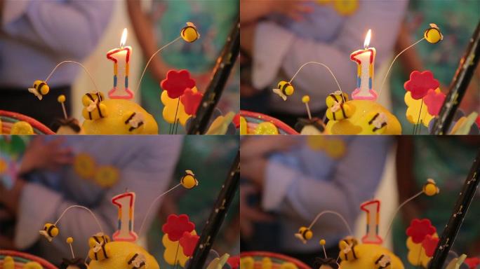 一岁生日蜡烛