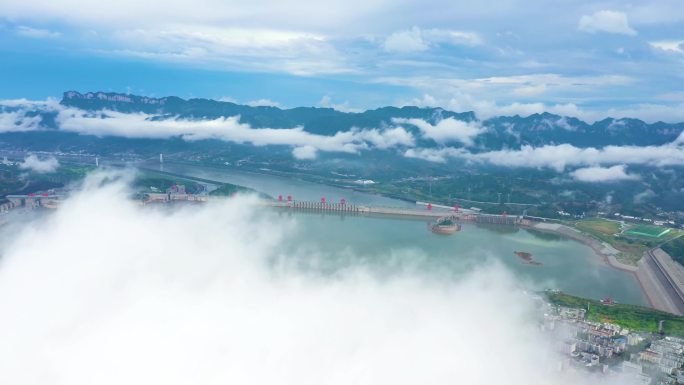 三峡大坝航拍
