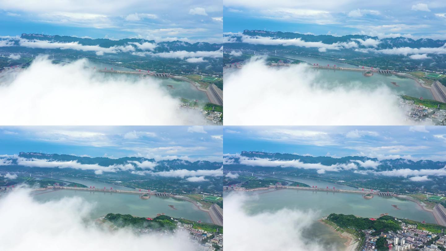 三峡大坝航拍