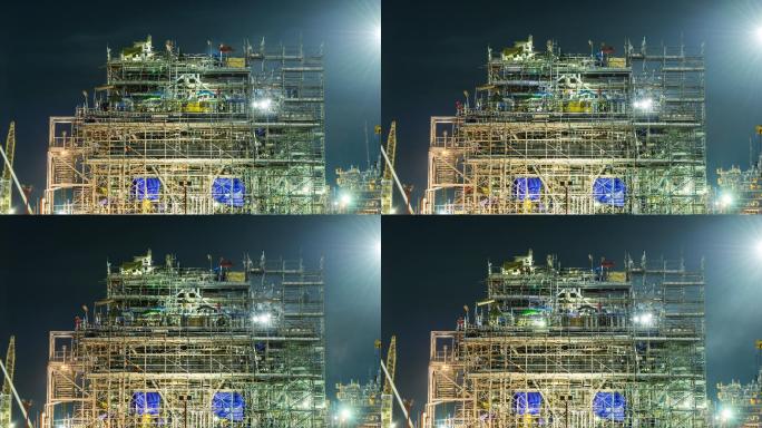 建筑工地延时摄影燃料和发电污染工业