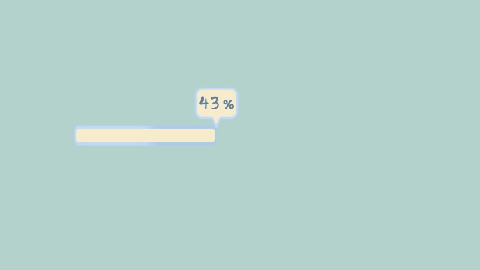 百分比进度条卡通mg动画