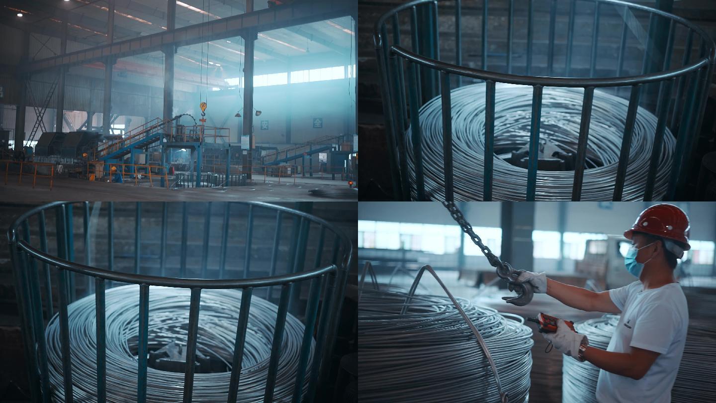 装卸货物卡车厂房车间生产工人铝厂金属冶炼