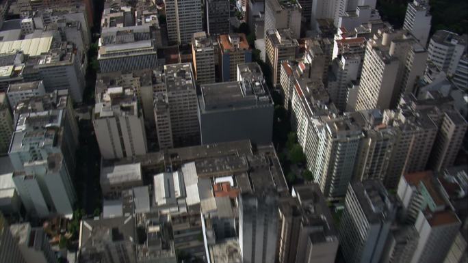 城市景观鸟瞰图建设航拍宣传高楼大厦经济腾