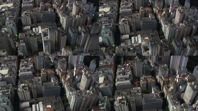 城市景观鸟瞰图建设航拍宣传高楼大厦经济腾
