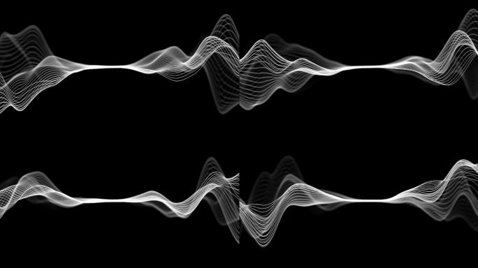 抽象波浪线选择性聚焦运动图像丝绸