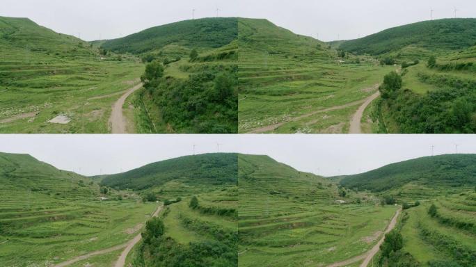 小路、山路、山间马路、绿色大自然、田野