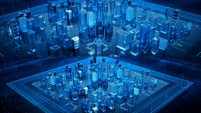 科技智慧城市虚拟数字沙盘展示AE模板
