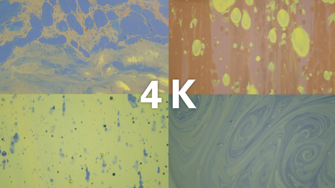 颜色抽象水彩4K