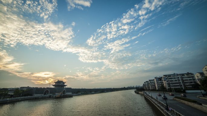 【原创】古城城墙护城河的一段延时摄影