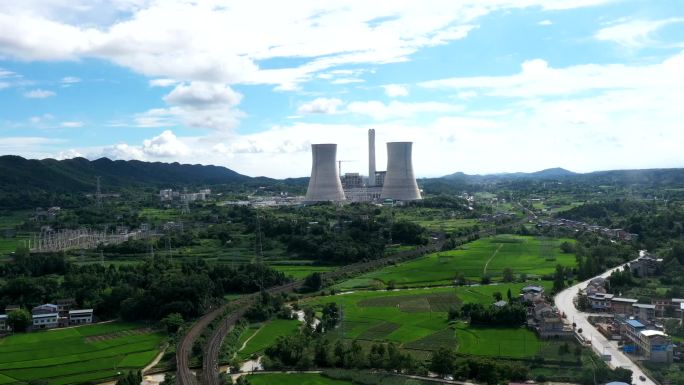 国能四川天明发电公司外景延时摄影