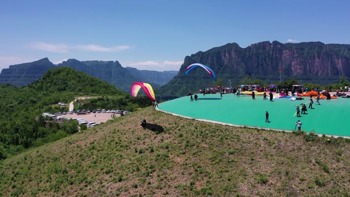 【可商用】高质量4K航拍滑翔伞 极限运动