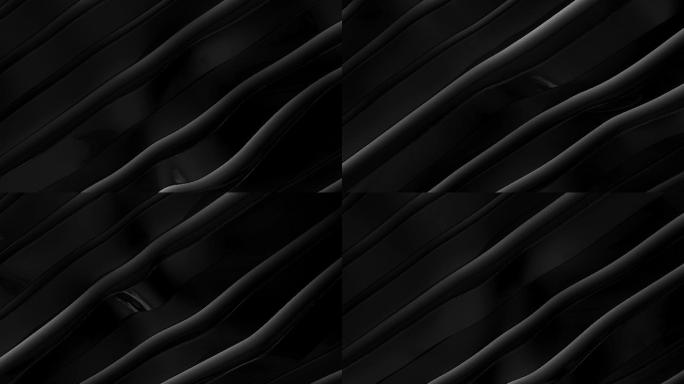 4K黑色抽象金属光泽背景