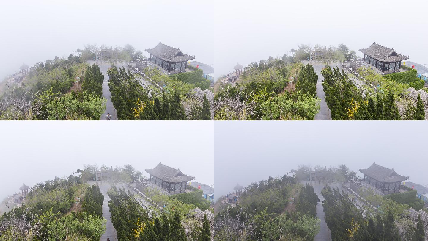 蓬莱田横山景区平流雾