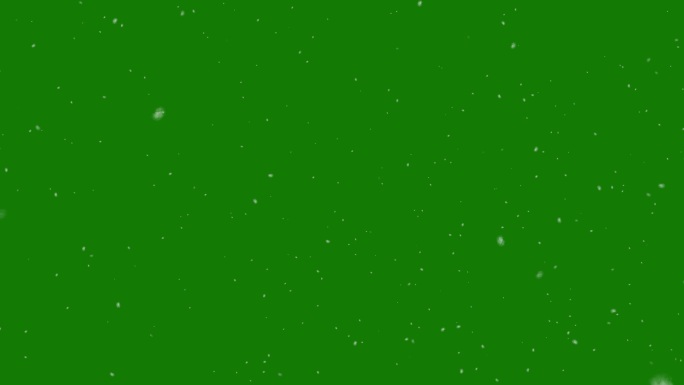 白色颗粒在绿色屏幕上缓慢移动