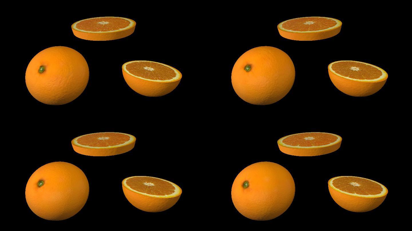橘子橙【4K带通道】