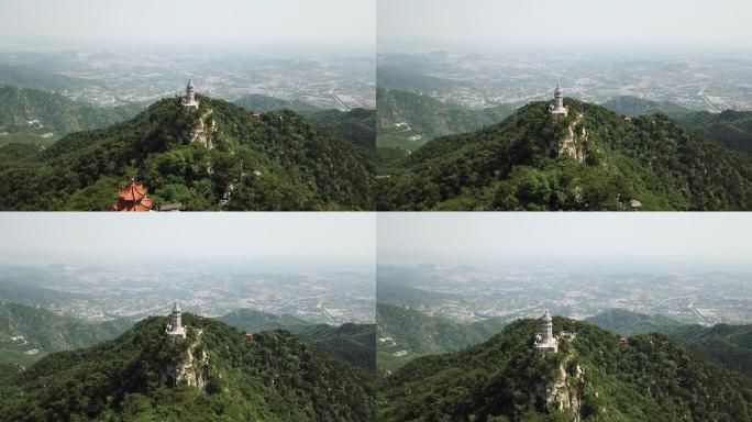 天津盘山亭塔前推