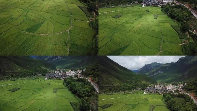 维西县塔城镇航拍