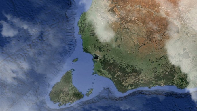 澳大利亚墨尔本区位太空穿云俯冲板块区域