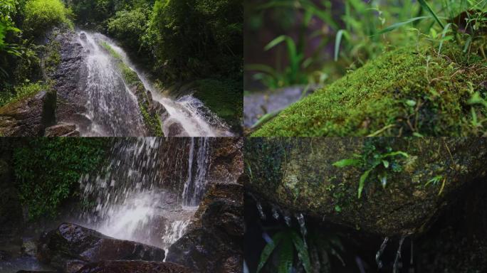 11335 高清瀑布高山流水大自然风光