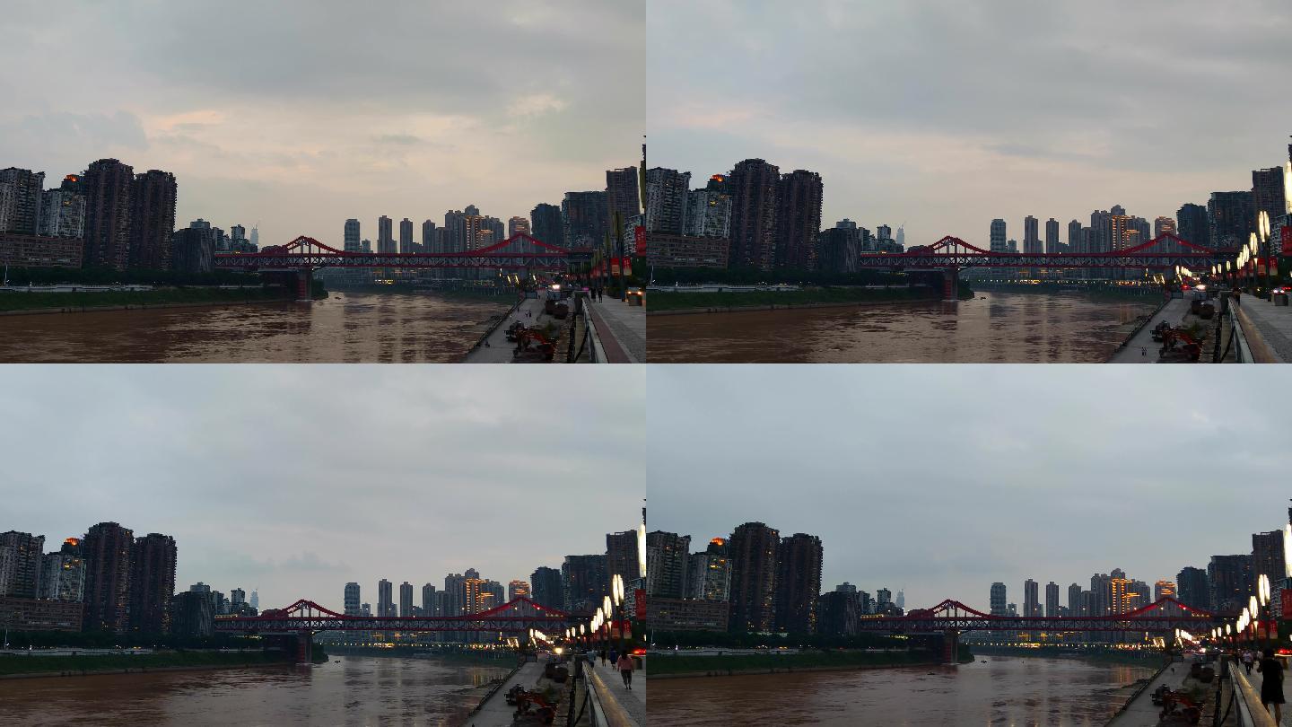 重庆曾家岩大桥素材VJS