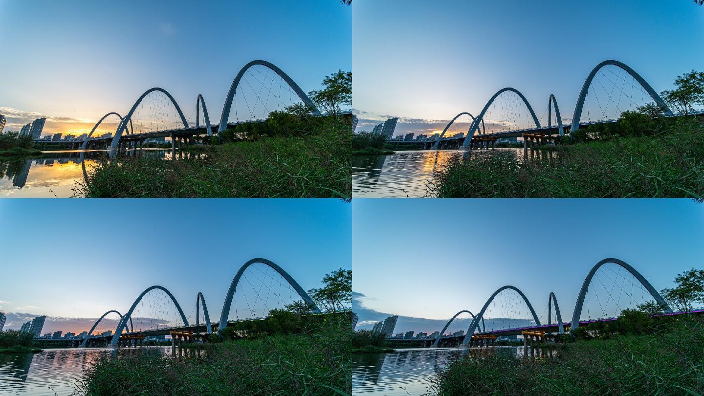 太原北中环桥延时摄影 素材