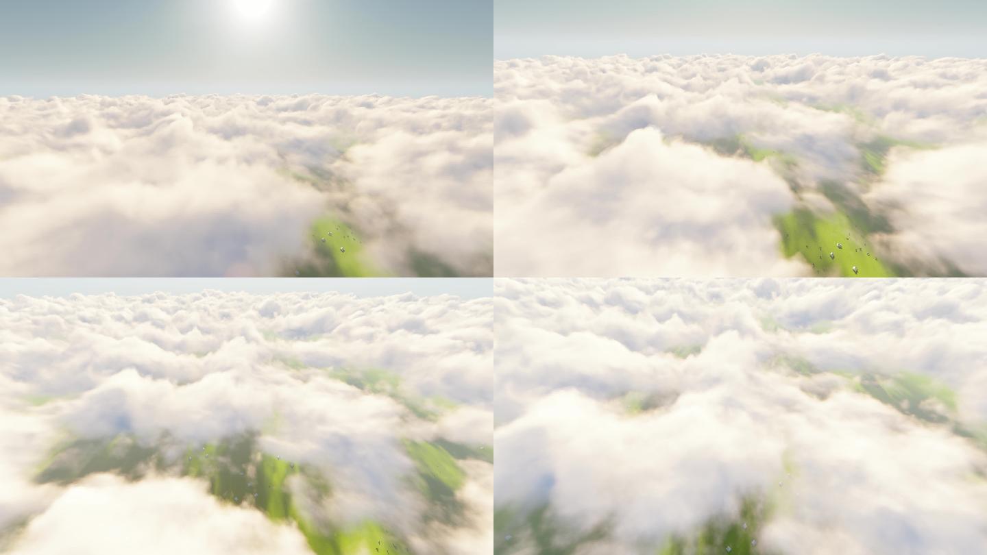 大草原之上云层穿梭4K