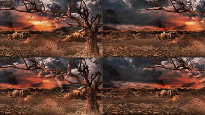 场景 战争 战场 战火 硝烟场景