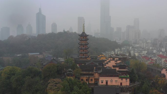 原创航拍  南朝第一寺：南京鸡鸣寺