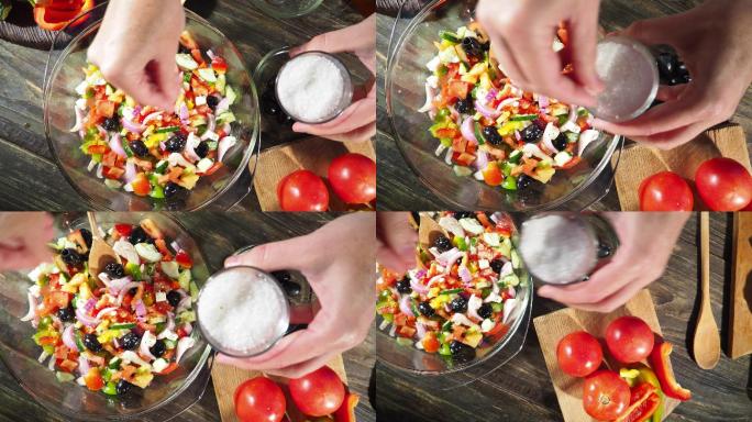 沙拉减肥餐蔬菜沙拉均衡膳食营养搭配