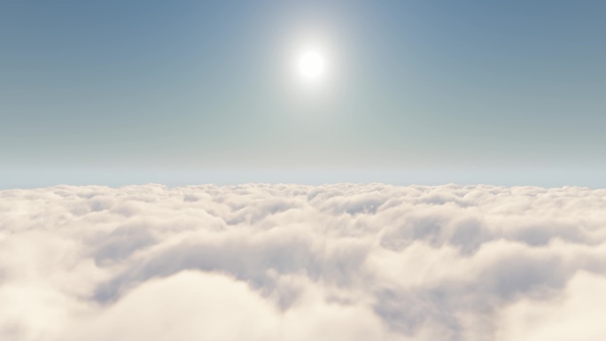 4K天空穿云层动画