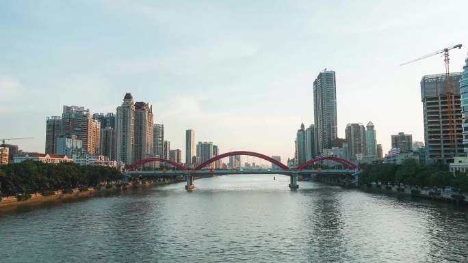 广州海珠桥延时视频素材