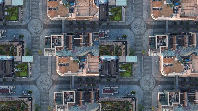 杭州银泰广场航拍俯拍