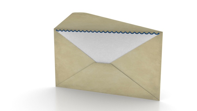 打开信封-邮件概念