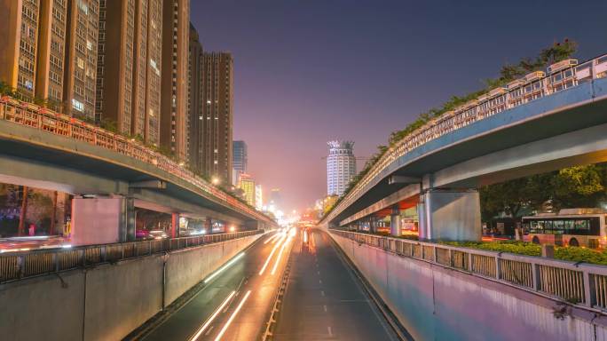 坛子口立交夜景延时