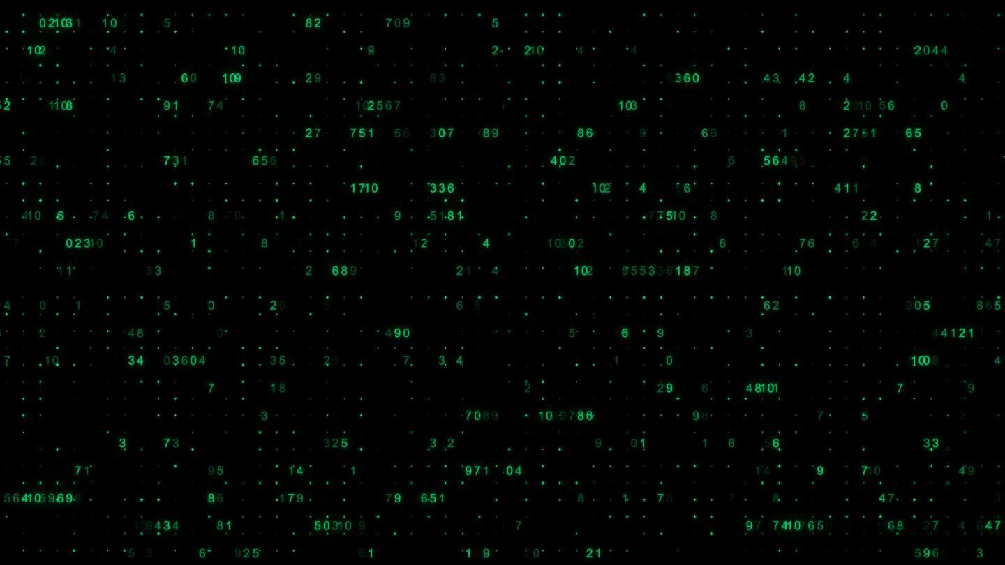 阿拉伯数字闪烁跳动-3