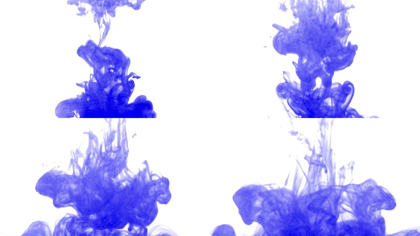 蓝墨水烟雾抽象捕获（HD）