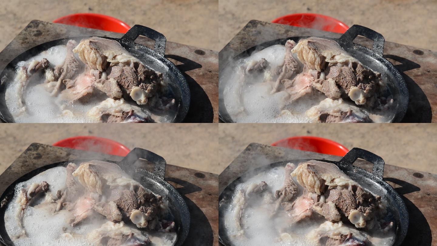 羊肉 美食 煮肉 炖肉 大锅肉