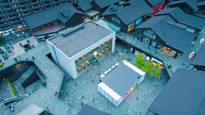 成都航拍素材-太古里-5.4K-0011