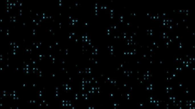 26个英文字母闪烁跳动变化-2