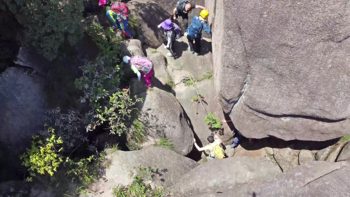 灵山东台峰灵山风景区主峰航拍