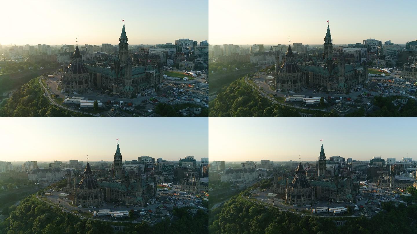 加拿大城市景观宣传片大景全景