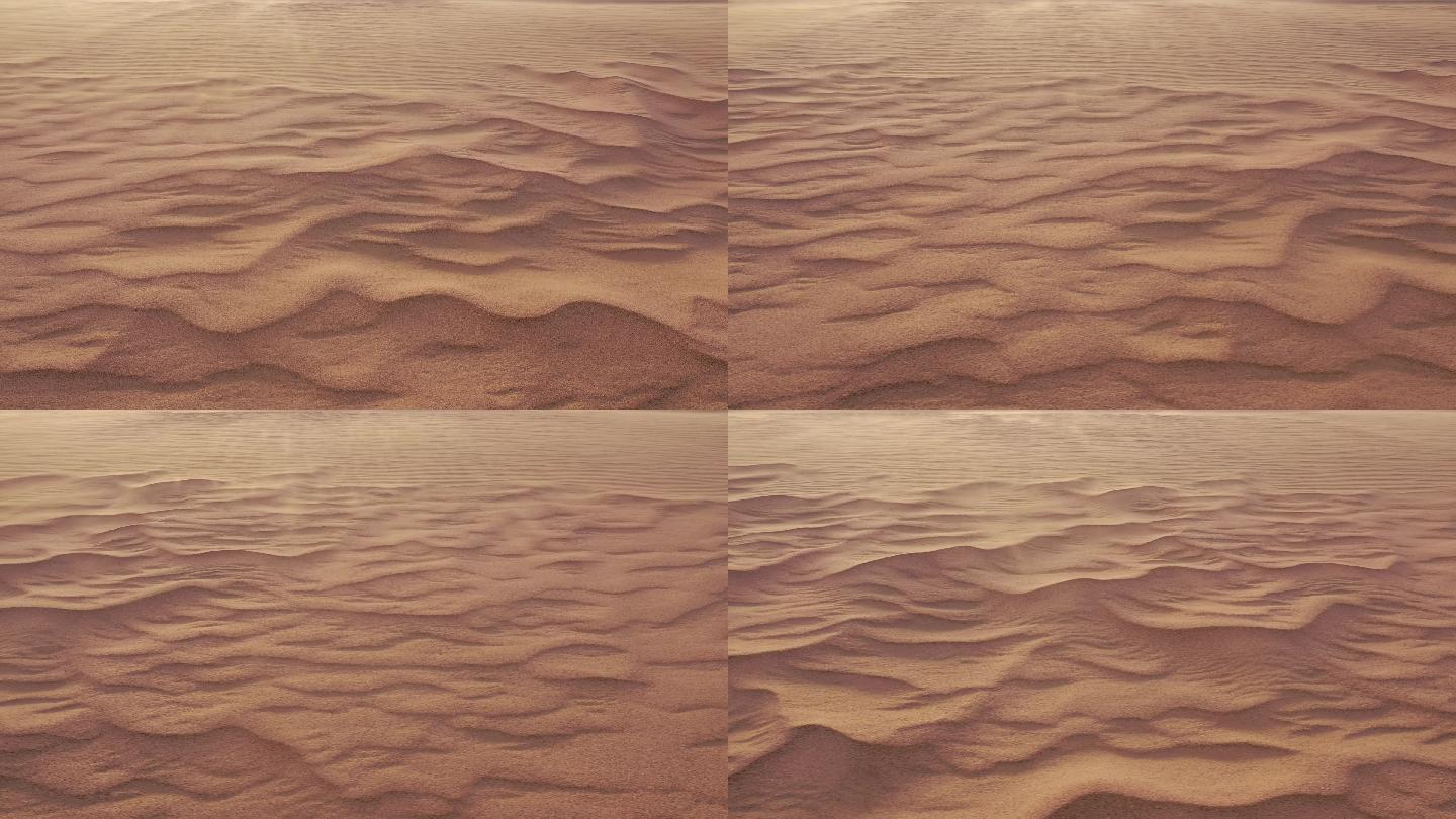 沙漠扬沙实拍视频沙漠荒地刮风